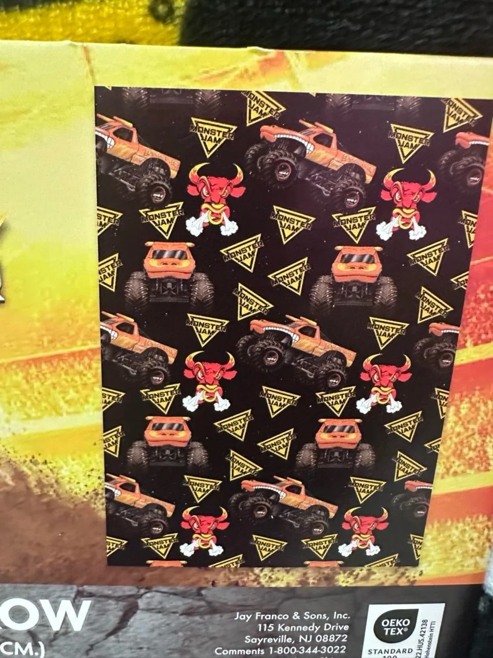 Monster Jam Monster Trucks & Raging Bulls Plush Throw Blanket